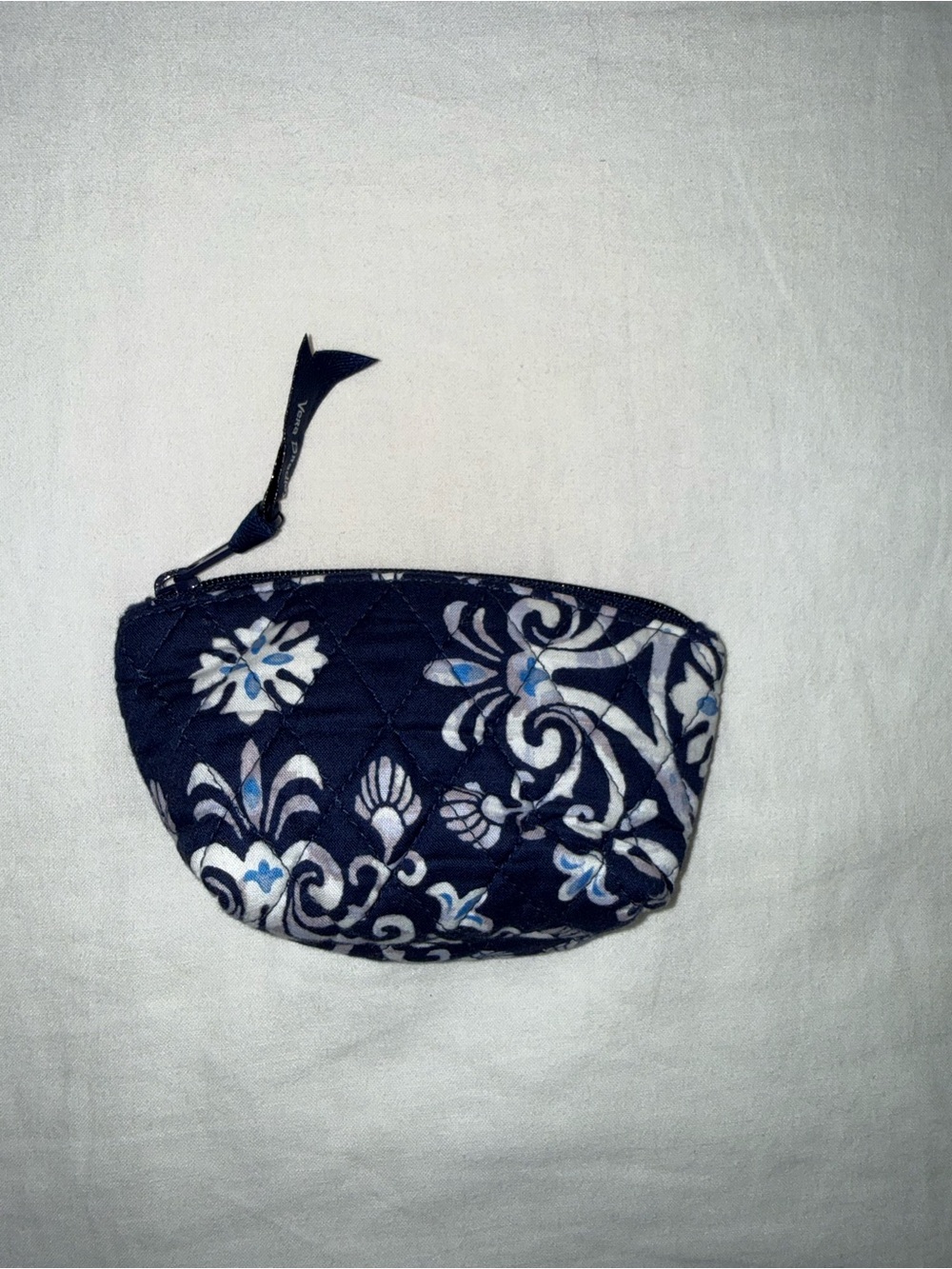 Vera Bradley Steel Blue Medallion Pouch - Picture 2 of 3